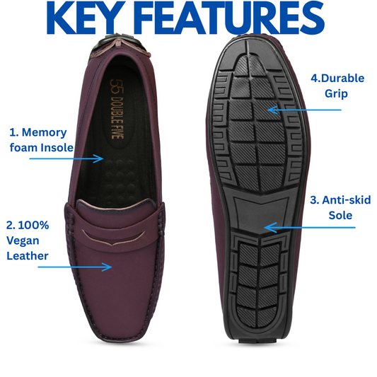 Brown Standard Fit Loafers