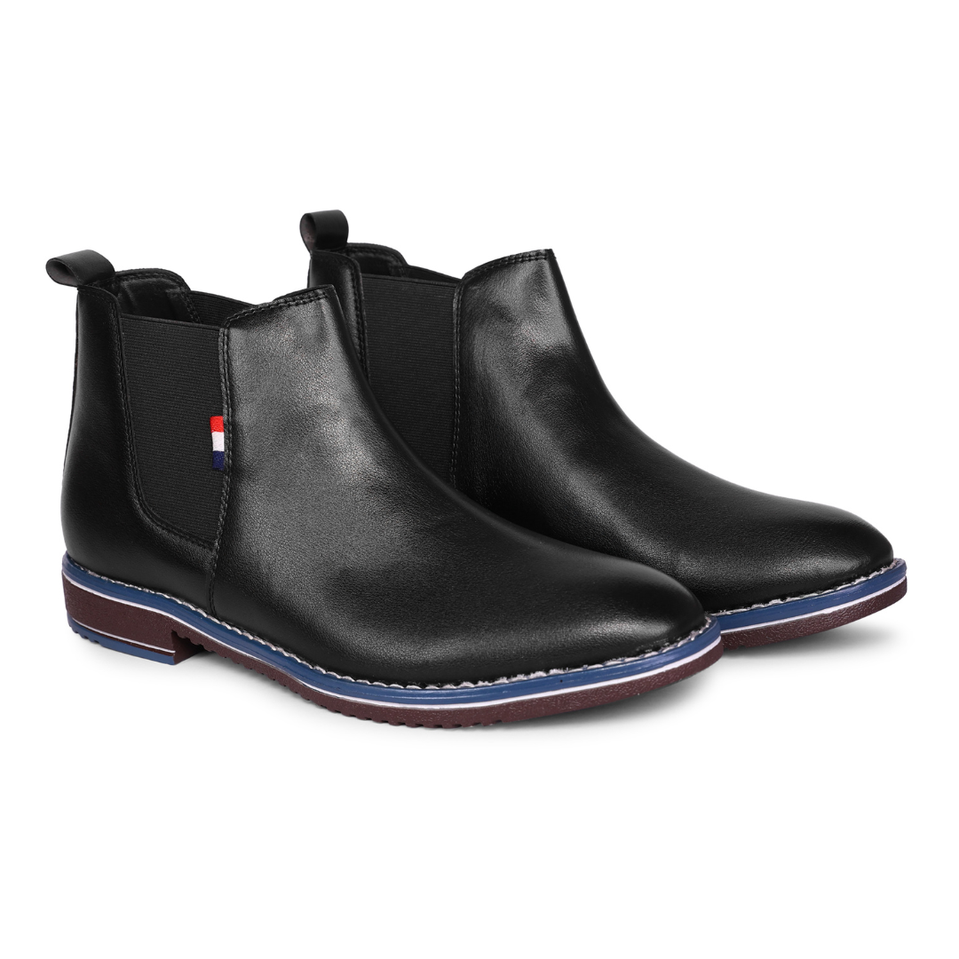 The Bandra Black Vegan Chelsea Boots
