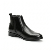 The Colaba Black Square Chelsea Boots