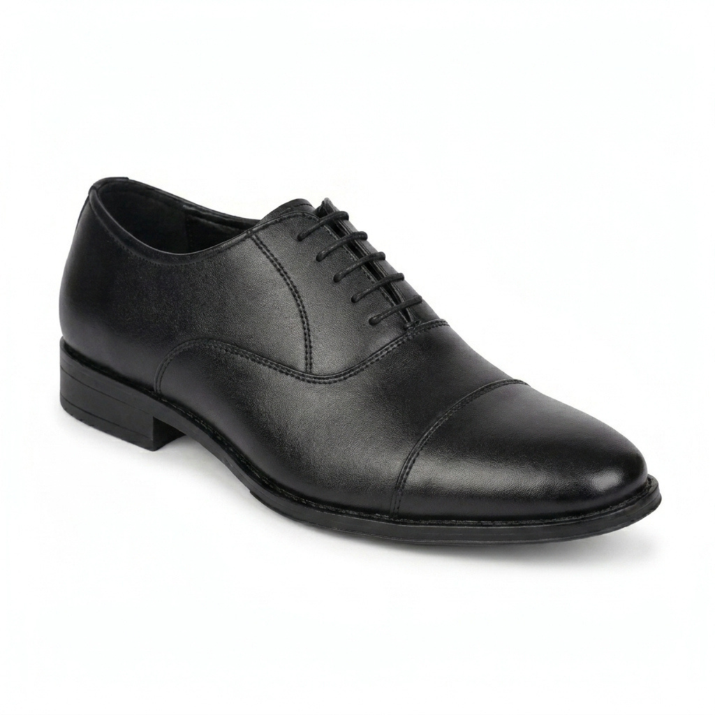 The Raisina  Black Oxford Formal Shoes