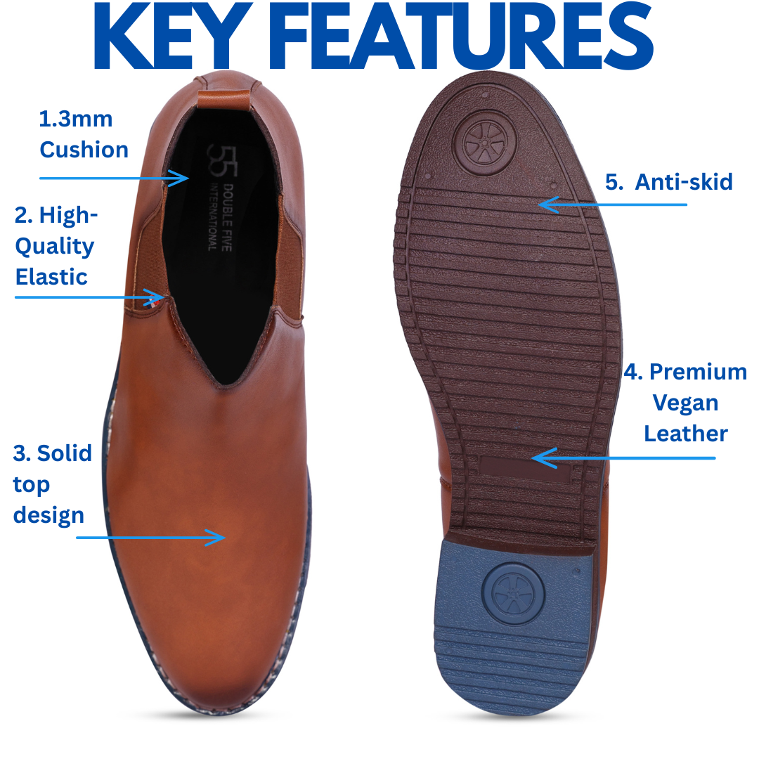 The Pali Chestnut Brown Vegan Chelsea Boots