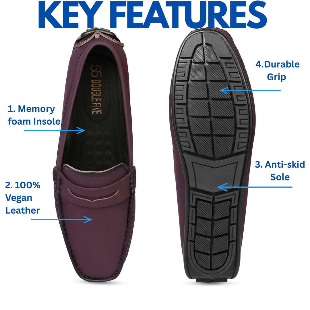 Soho Wine Penny Loafers