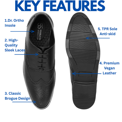 Brown Brogue Formal Shoes