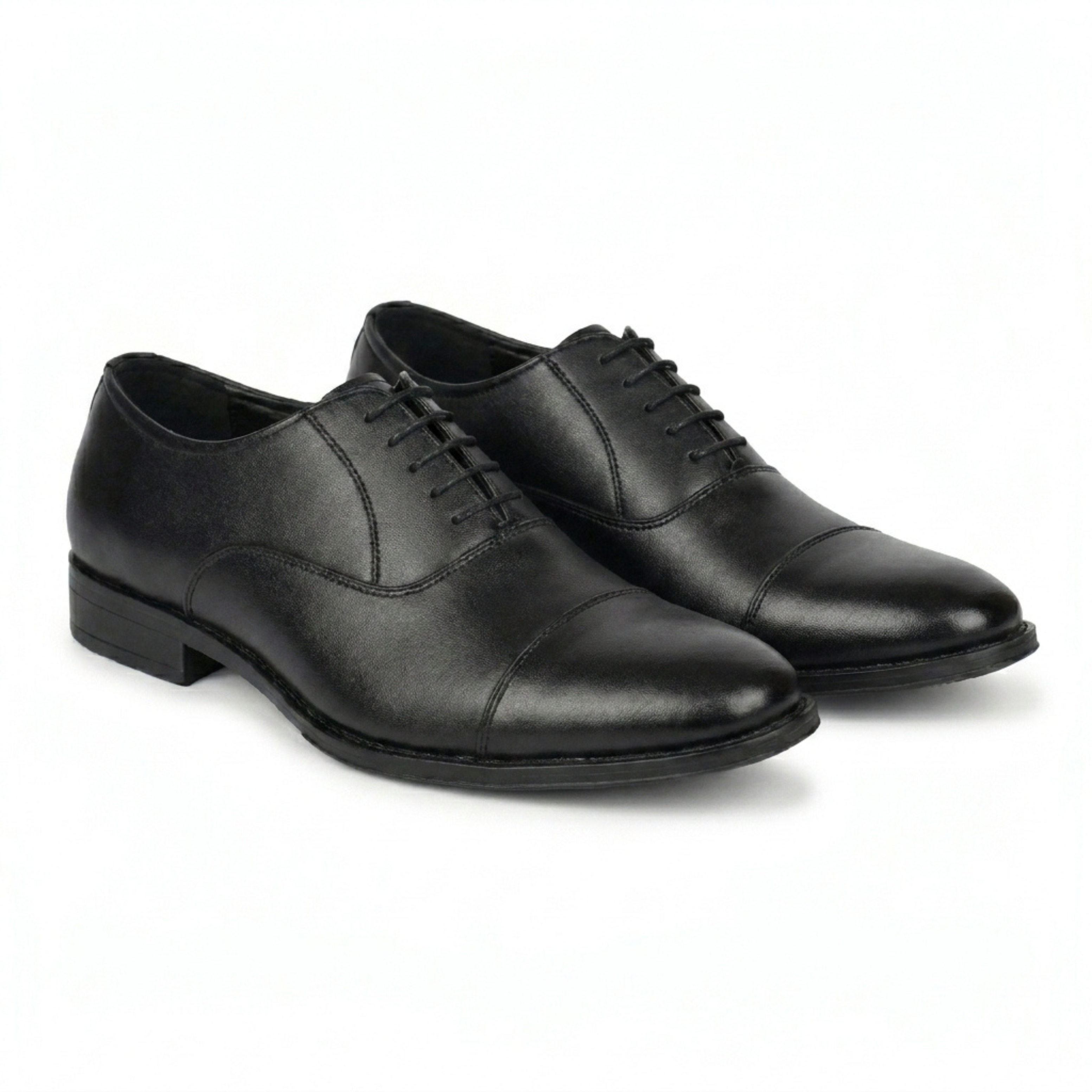 The Raisina  Black Oxford Formal Shoes