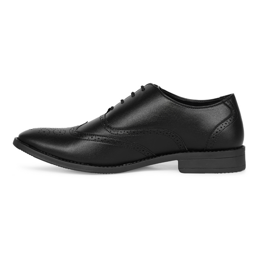 Black Brogue Formal Shoe
