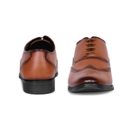 The Horseman Cognac Brogue Formal Shoes
