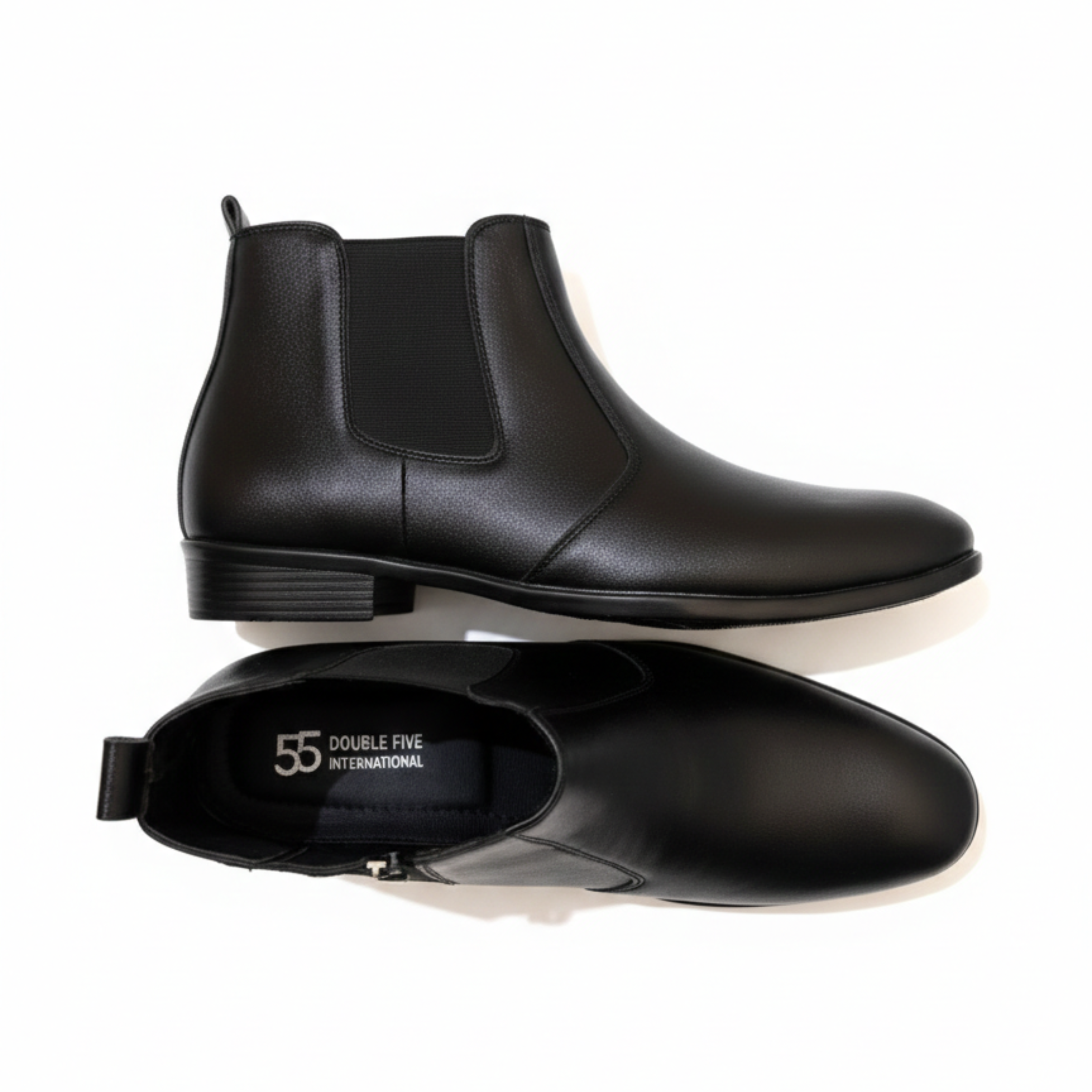 The Colaba Black Square Chelsea Boots