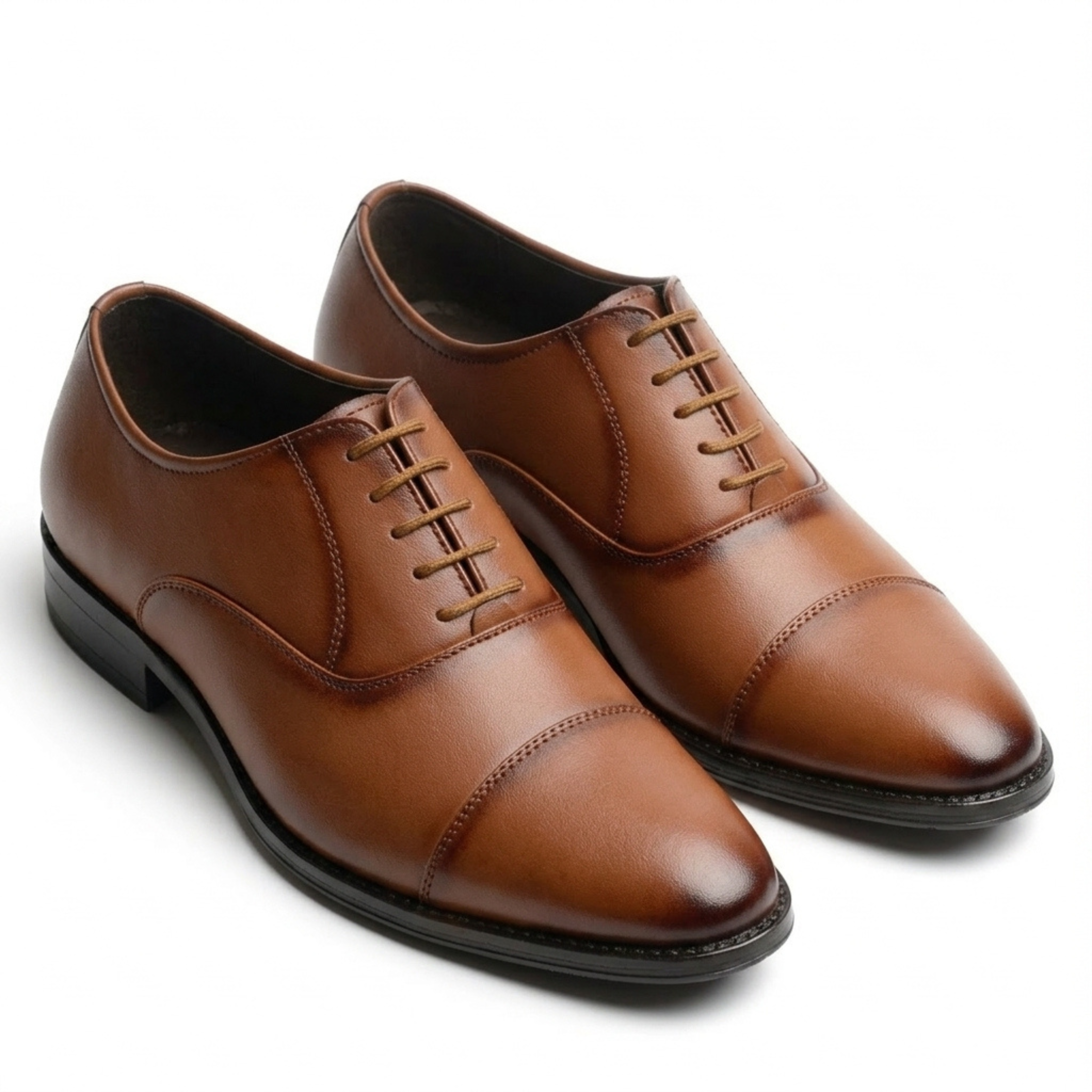 The Lodhi Tan Oxford Formal Shoes