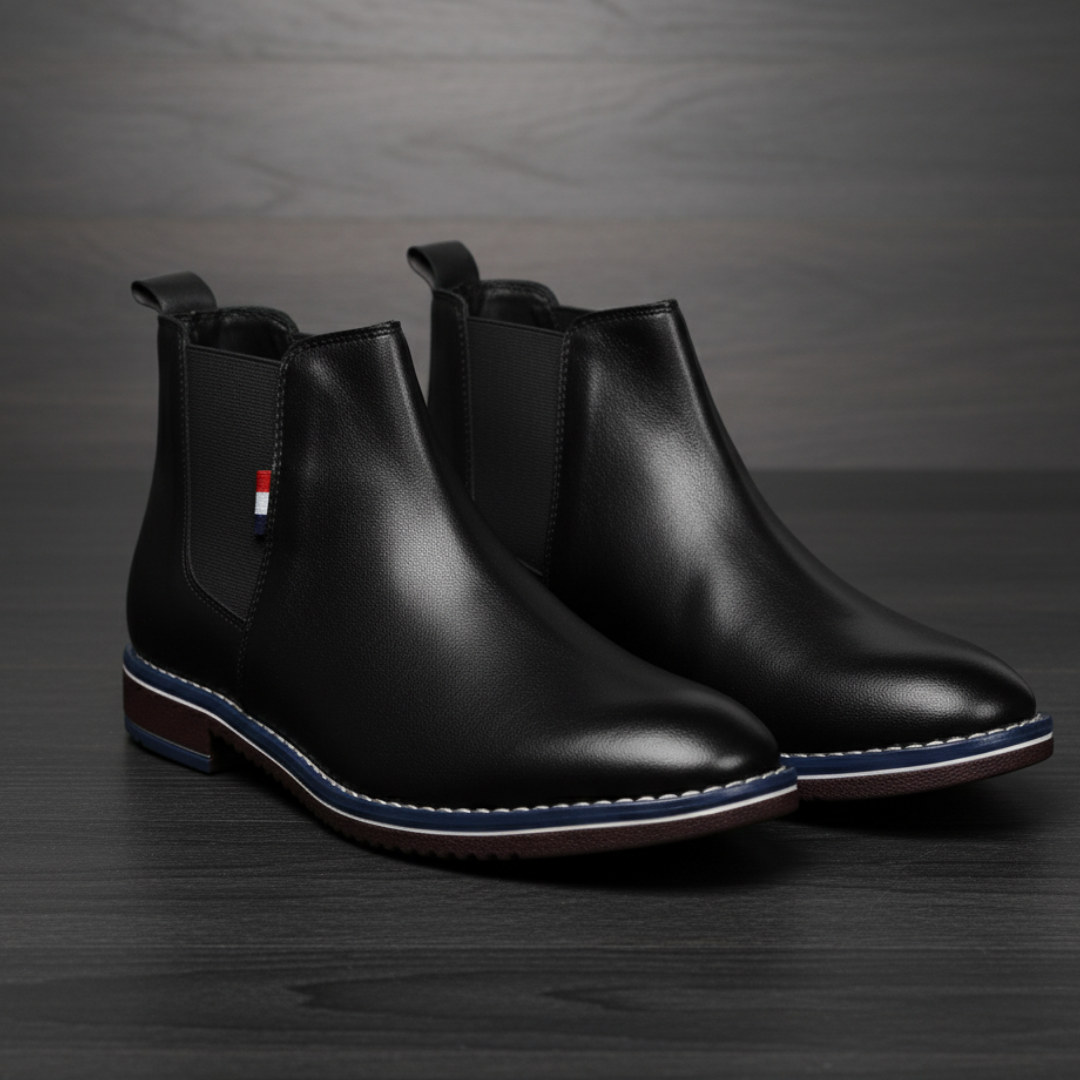 The Bandra Black Vegan Chelsea Boots