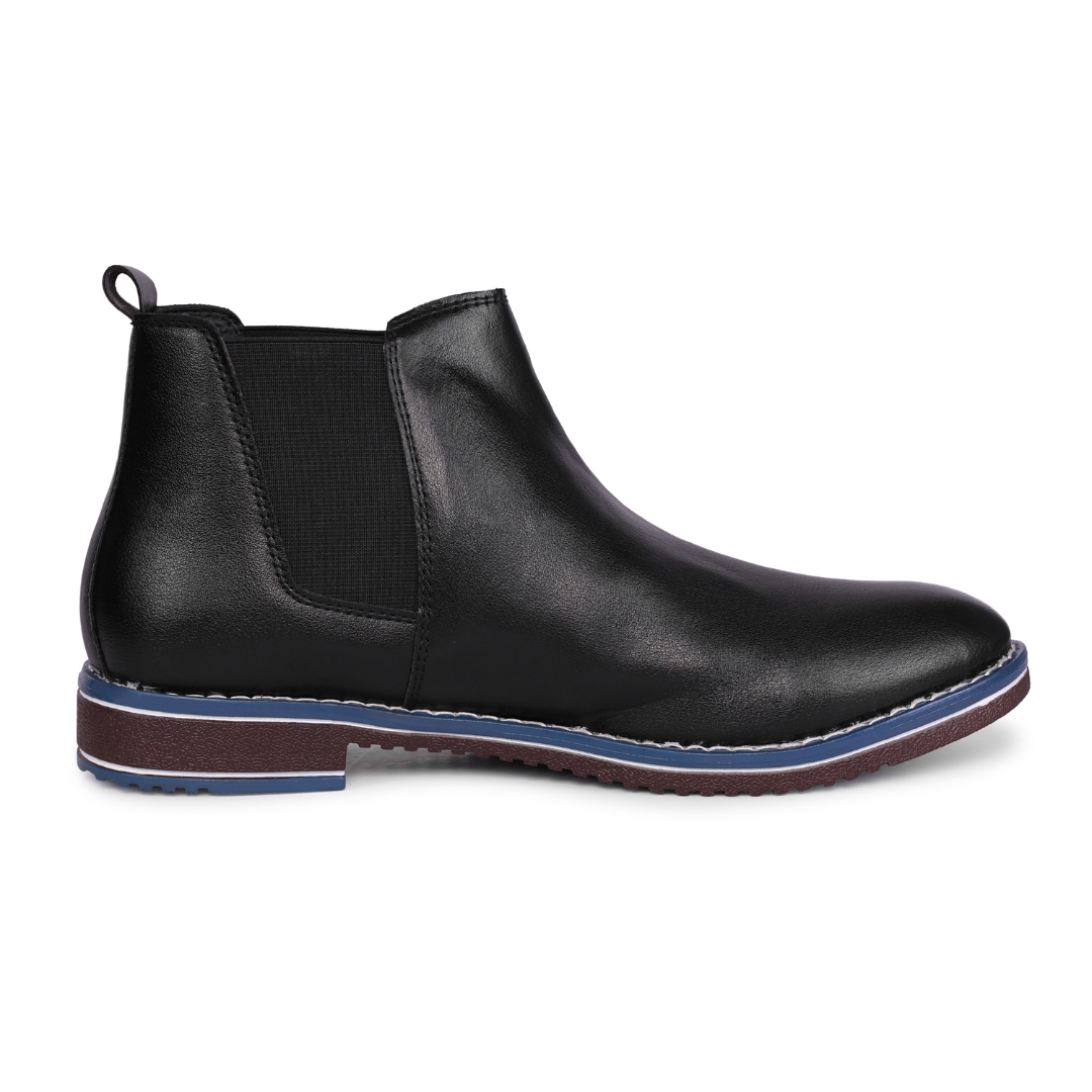 The Bandra Black Vegan Chelsea Boots