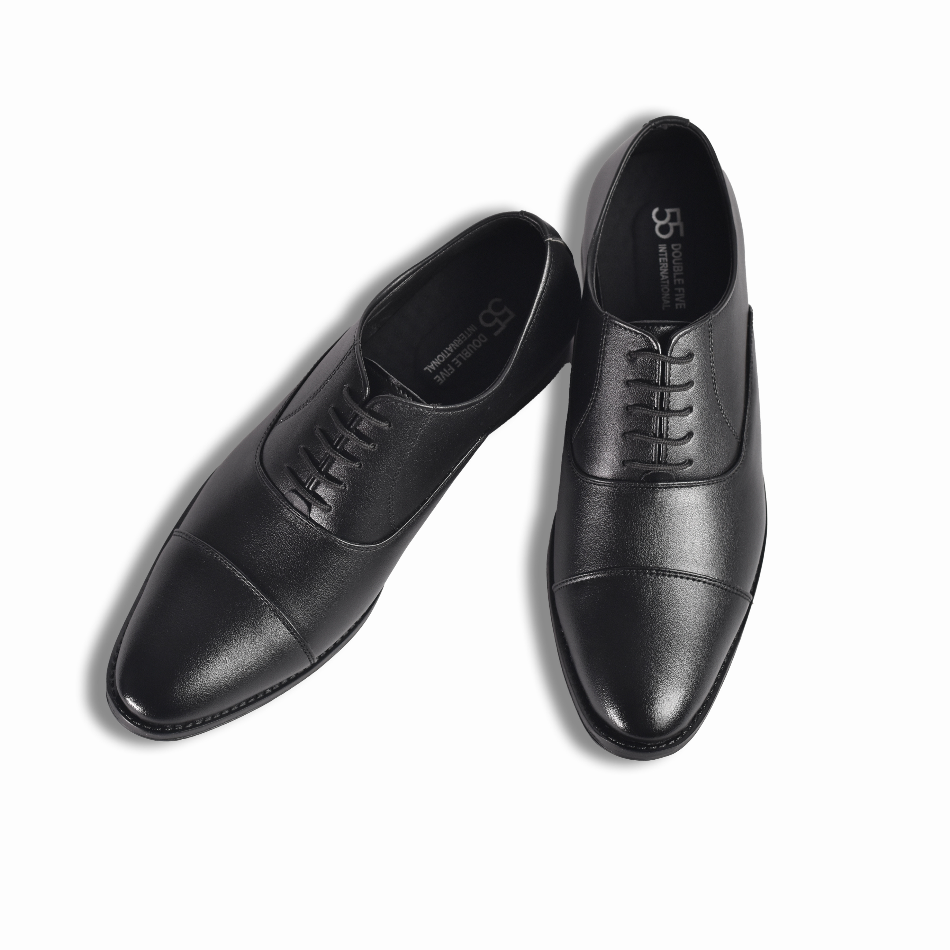 The Raisina  Black Oxford Formal Shoes