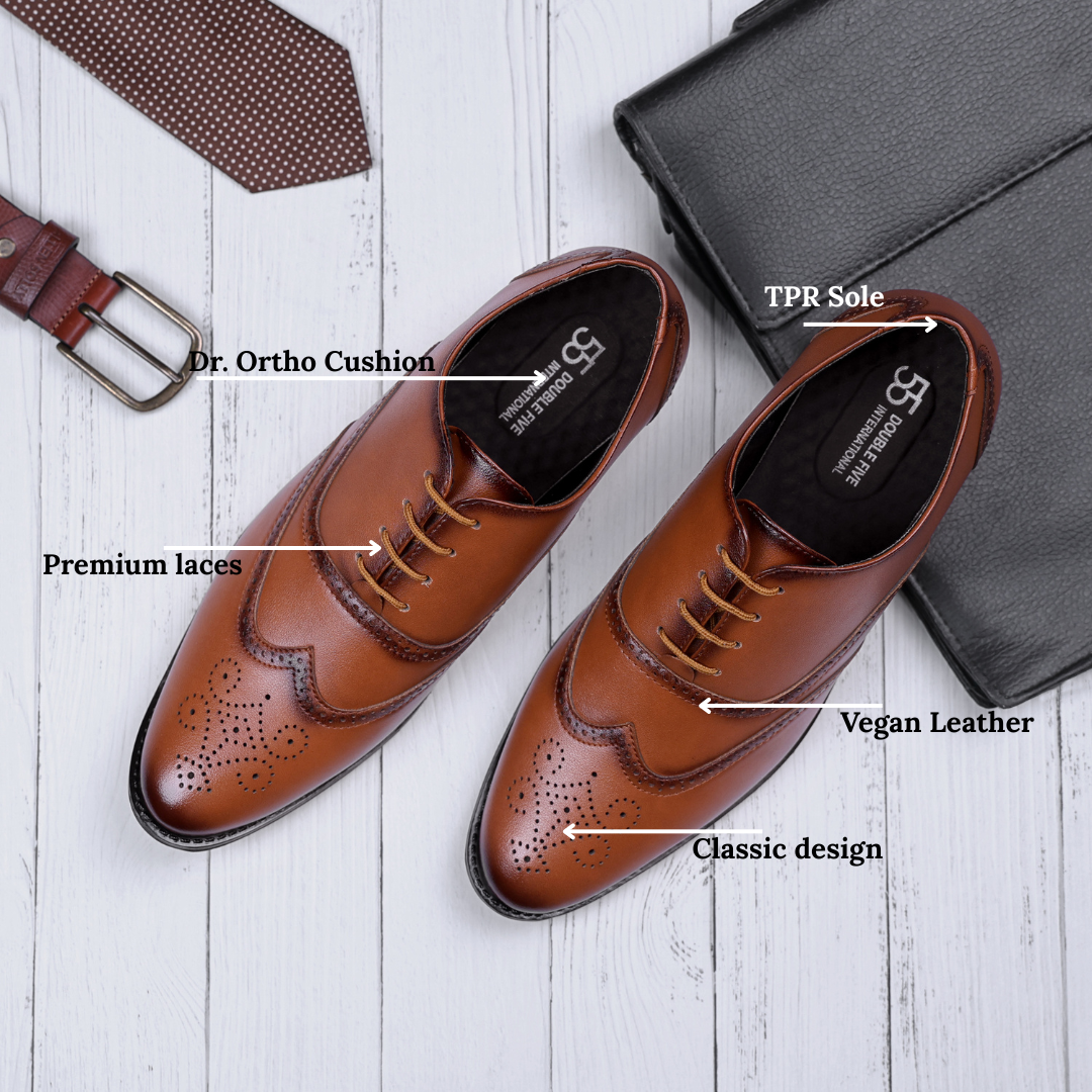 Brown Brogue Formal Shoes