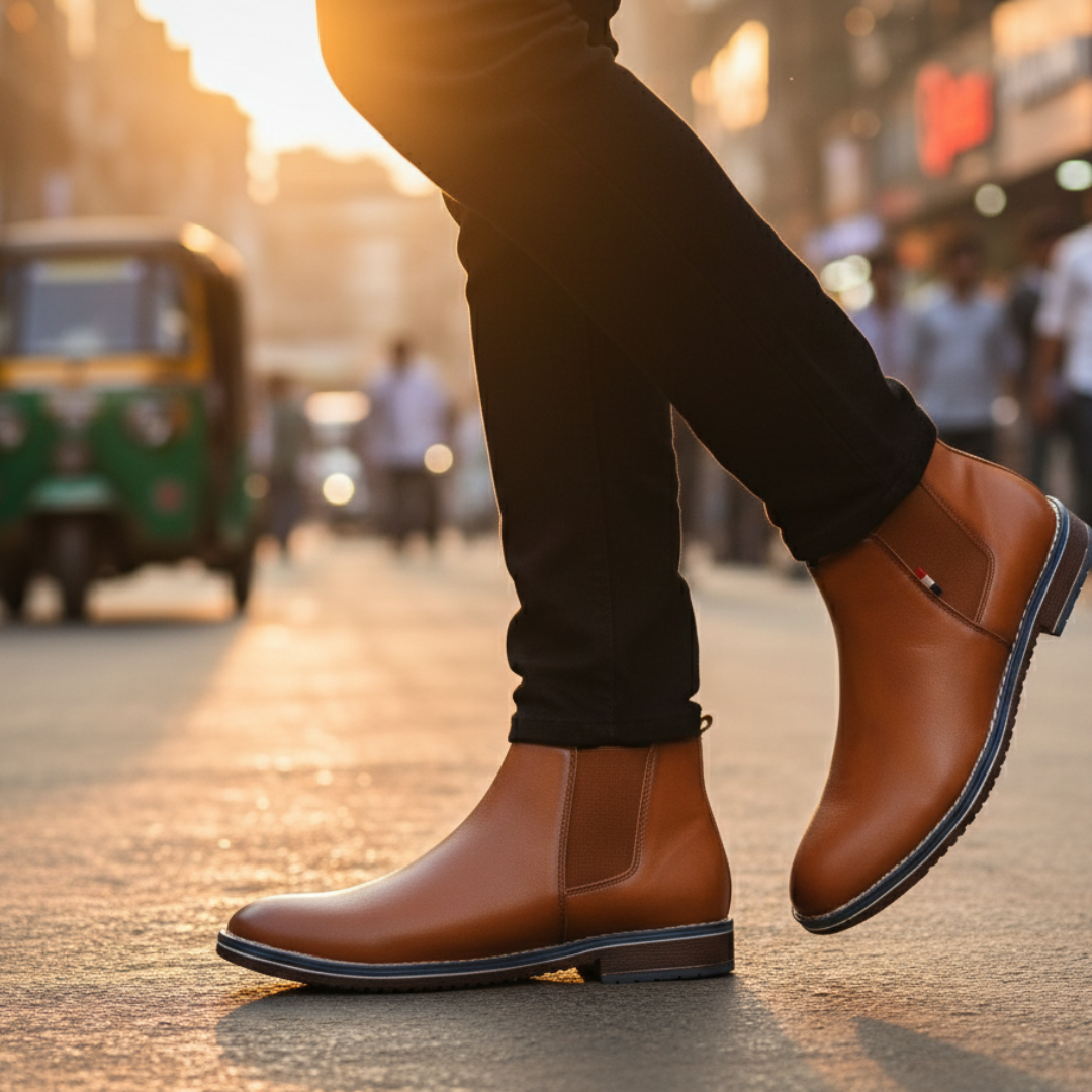The Pali Chestnut Brown Vegan Chelsea Boots