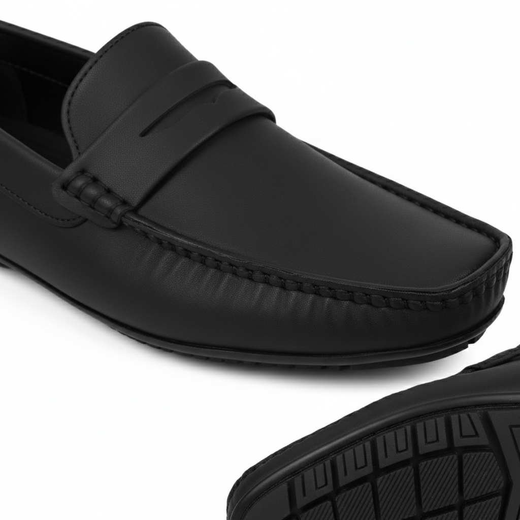 Soho Black Penny Loafers