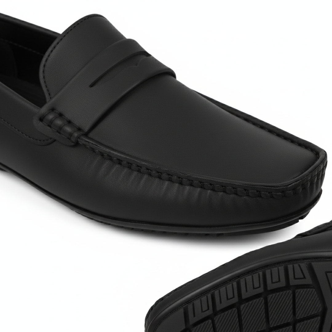 Soho Black Penny Loafers