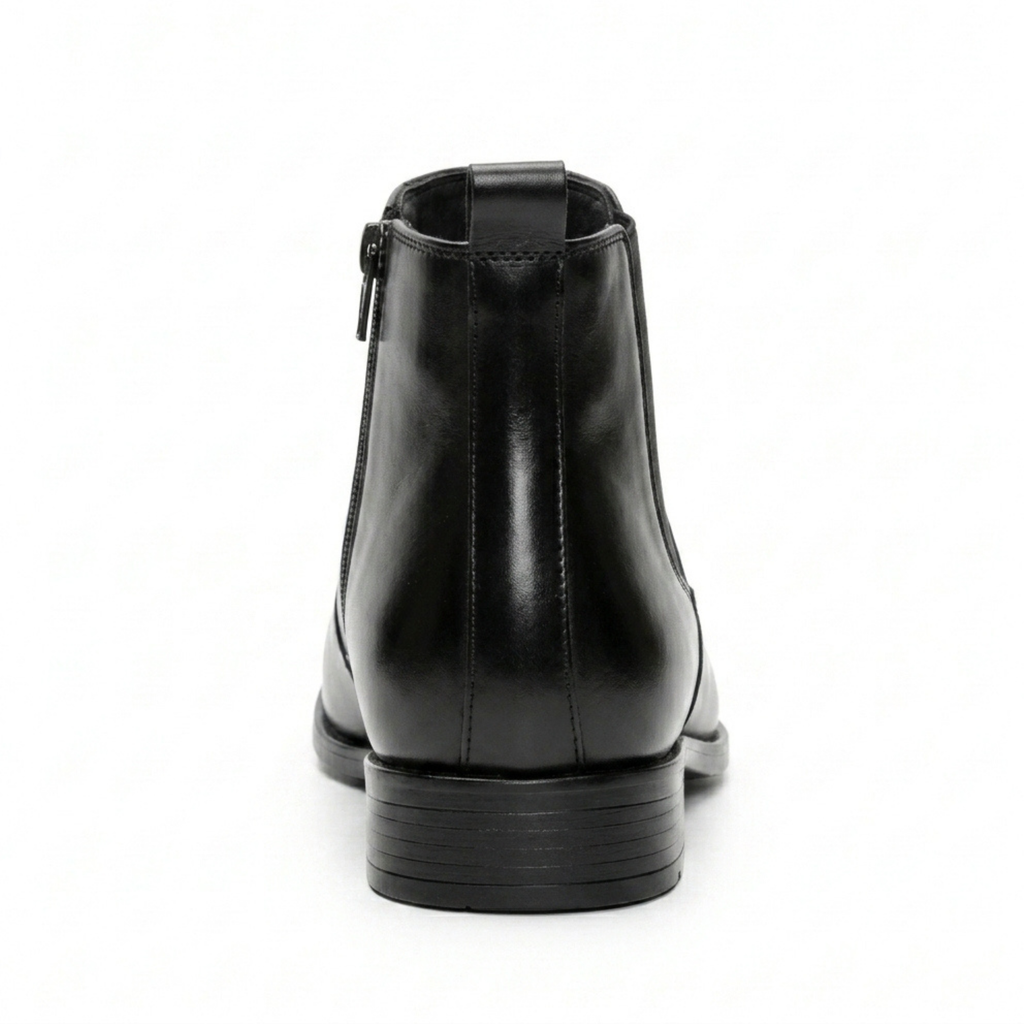 The Colaba Black Square Chelsea Boots