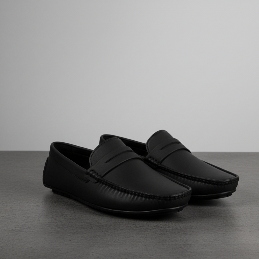 Soho Black Penny Loafers