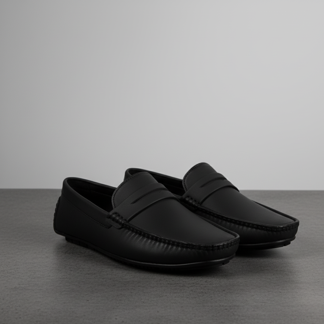 Soho Black Penny Loafers