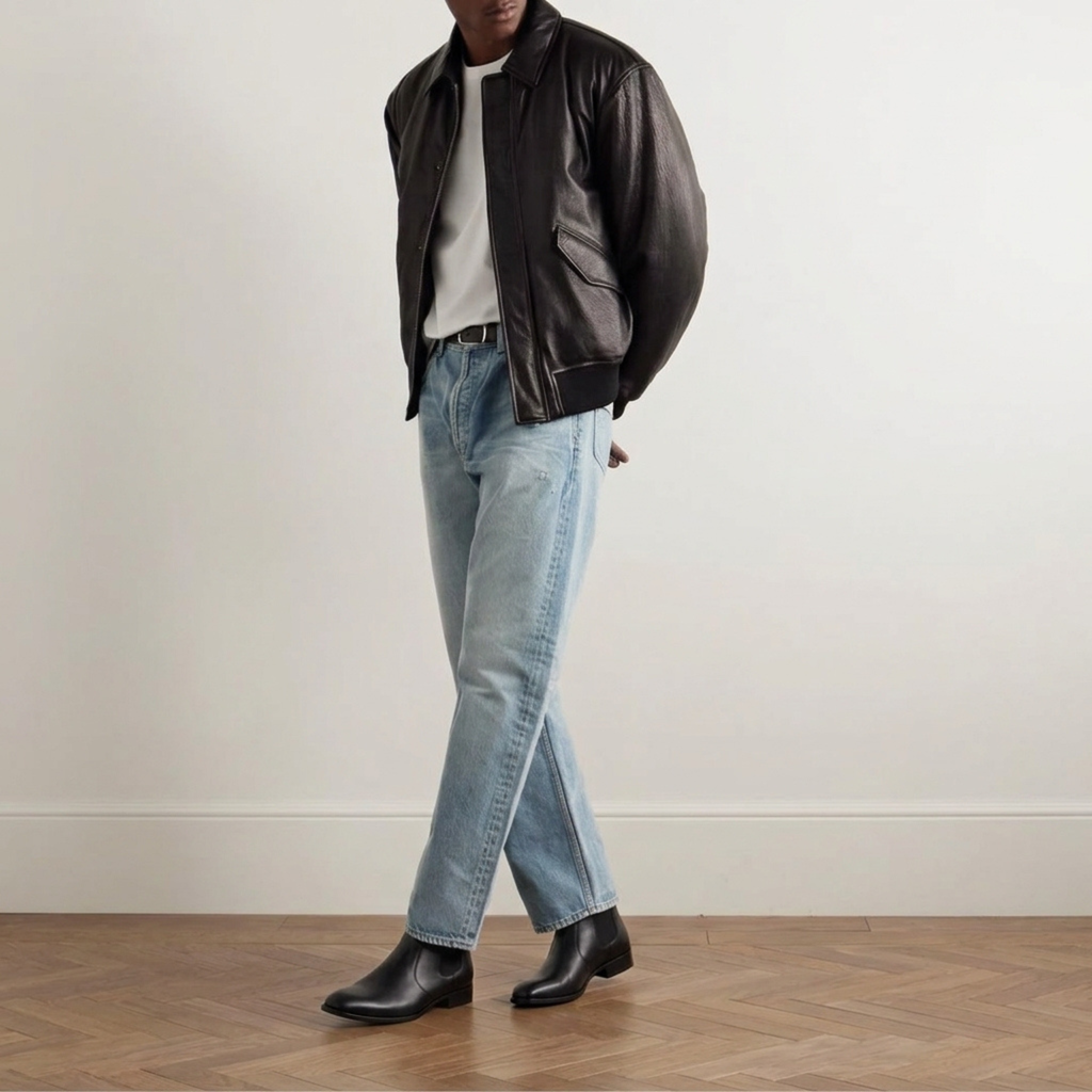 The Colaba Black Square Chelsea Boots