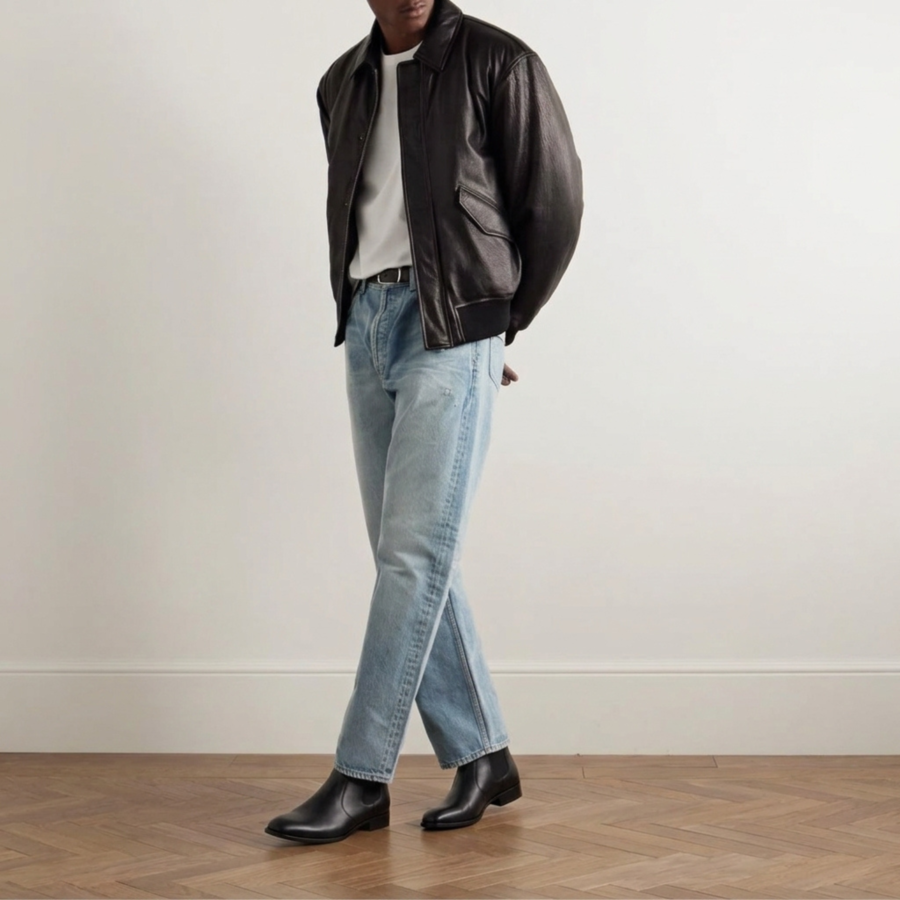 The Colaba Black Square Chelsea Boots