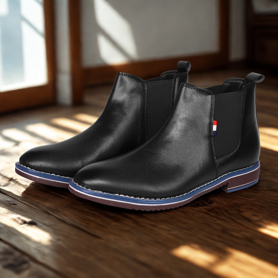 The Bandra Black Vegan Chelsea Boots