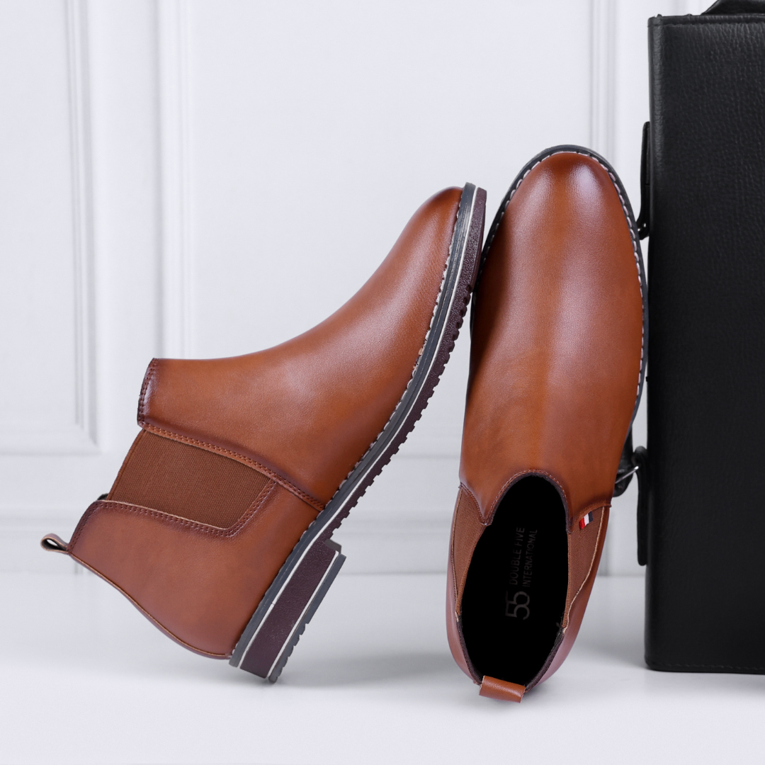 The Pali Chestnut Brown Vegan Chelsea Boots