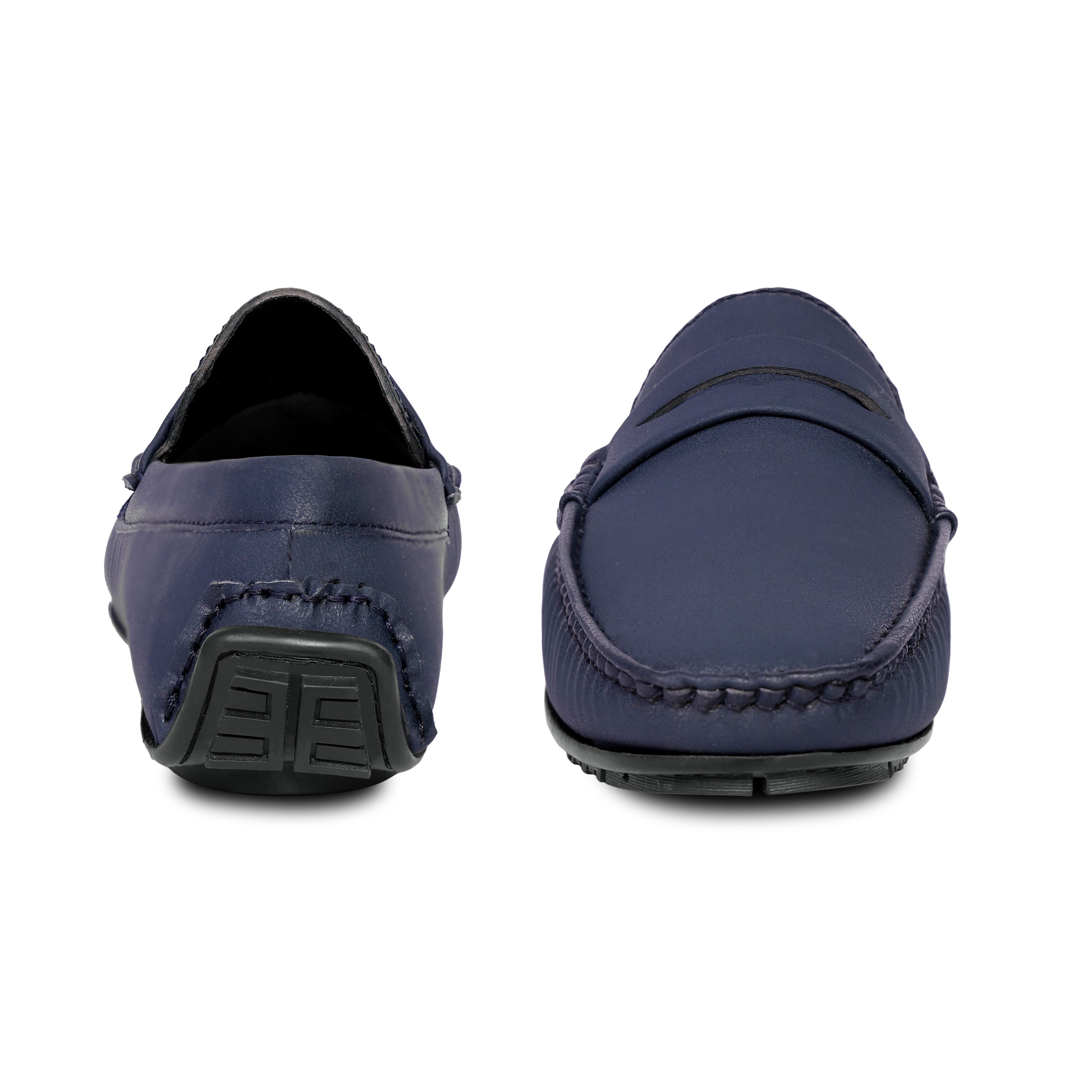 Soho Navy Blue Penny Loafers