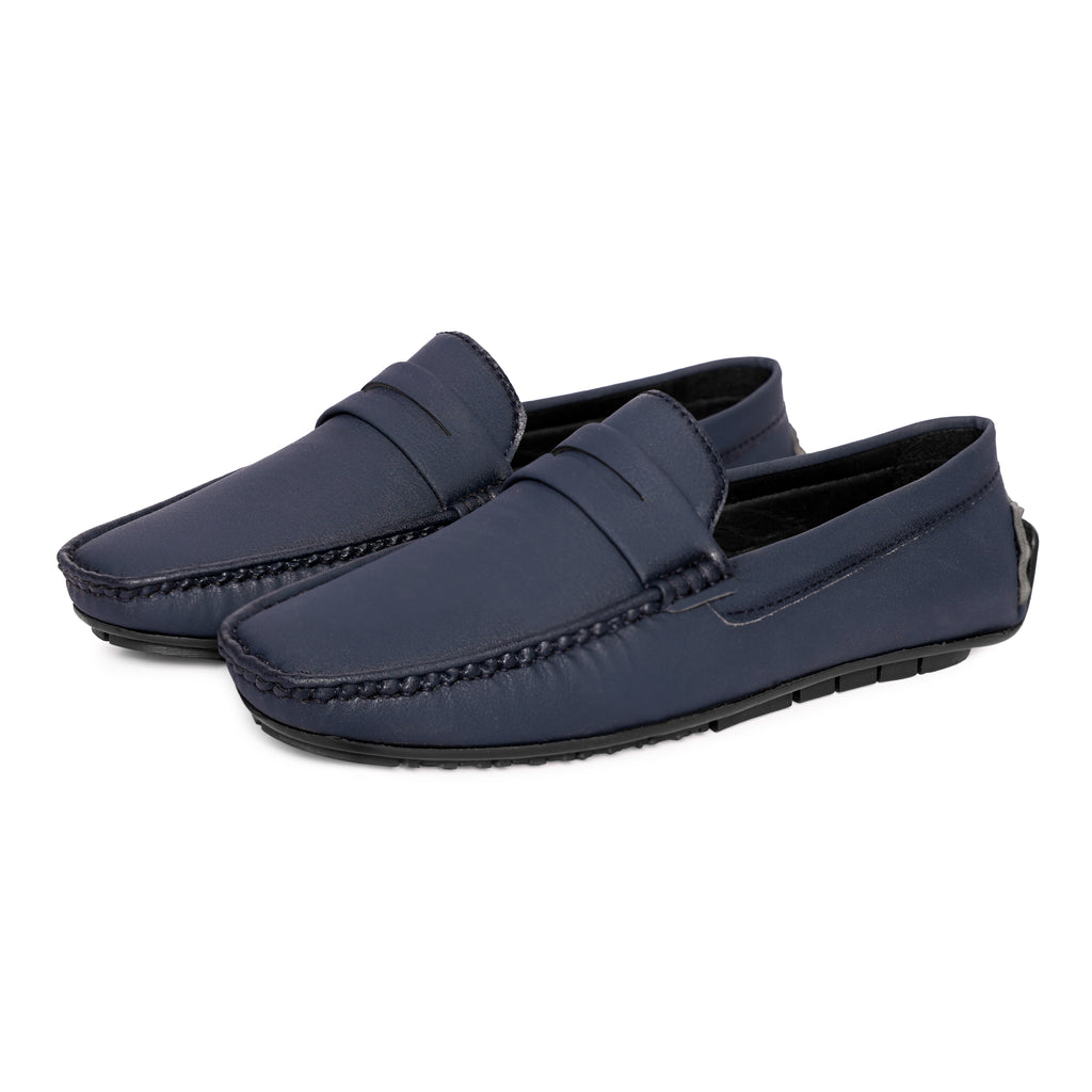 Soho Navy Blue Penny Loafers