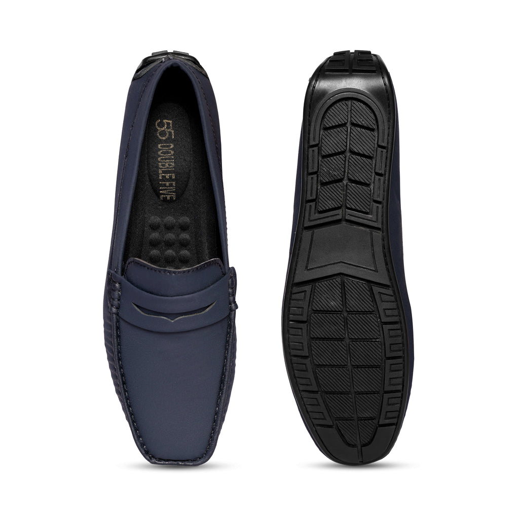 Soho Navy Blue Penny Loafers