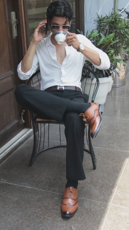 Brown Brogue Formal Shoes